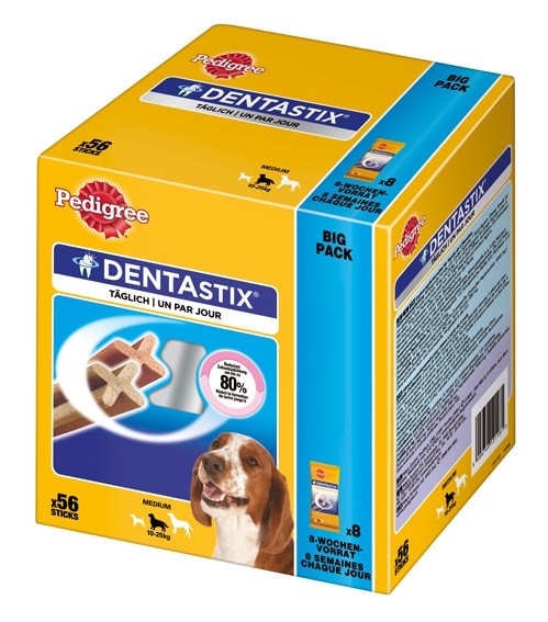 Pedigree Denta Stix Bick Multipack, mittelgroße Hunde - 56 Stück