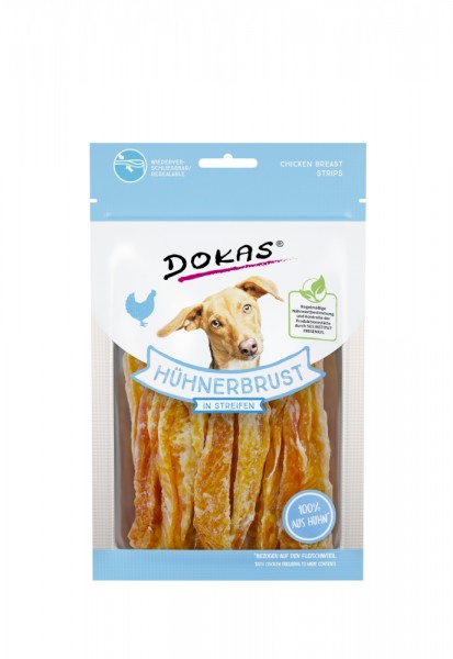 Dokas Snack Hühnerbrust in Streifen 70g