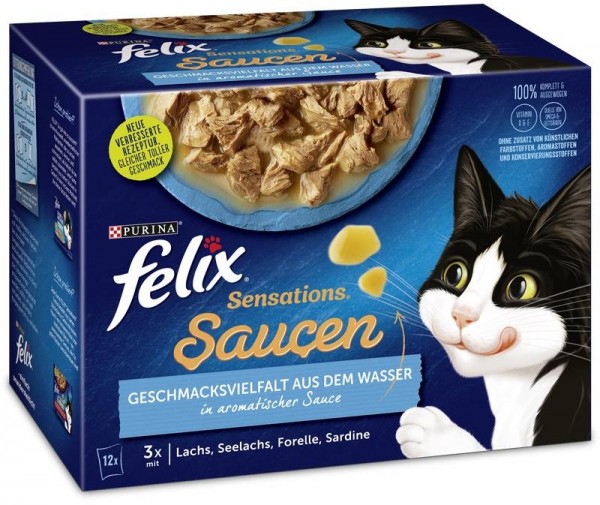Felix Sensations Saucen Geschmacksvielfalt aus dem Wasser