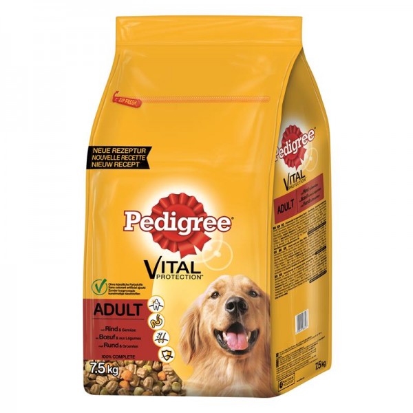 Pedigree Trocken Adult mit Rind & Gemüse 7,5kg