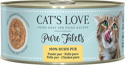 CAT´S LOVE FILET Pur Huhn 100g Dose
