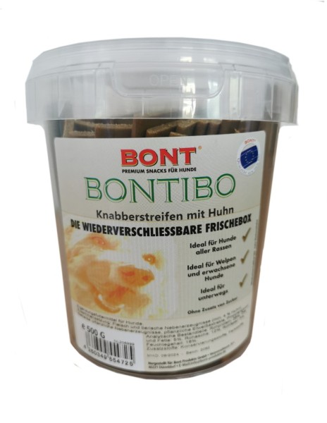 Bontibo Knabberstreifen mit Huhn 500g