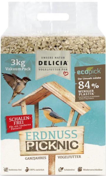 DELICIA Erdnuss Picknic - Vakuumpacks 3kg