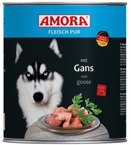 *** AMORA Fleisch Pur mit Gans - 800g Dose [*** AUSLAUFARTIKEL]