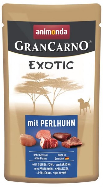 Animonda GranCarno Exotic mit Perlhuhn - 125g Frischebeutel