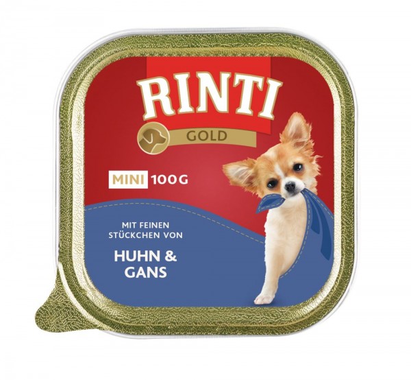 RINTI Gold mini mit Huhn & Gans - 100g Schale