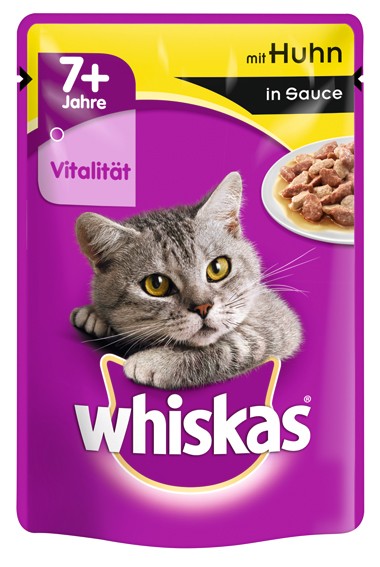 Whiskas Portionsbeutel 7+ mit Huhn in Sauce 100g