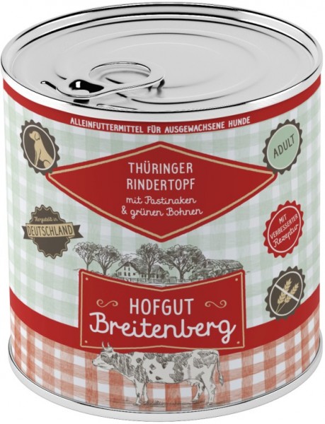 Hofgut Breitenberg Dog Thüringer Rindertopf mit Pastinake