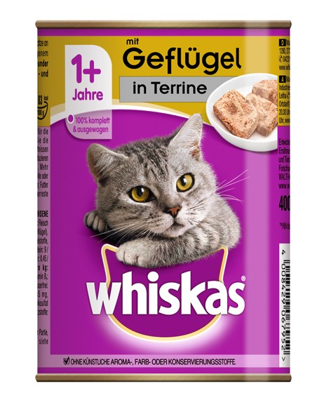 Whiskas Terrine Geflügel 400gD