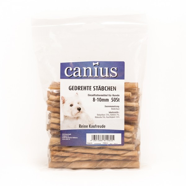Canius gedrehte Stäbchen 8-12mm 50 Stück