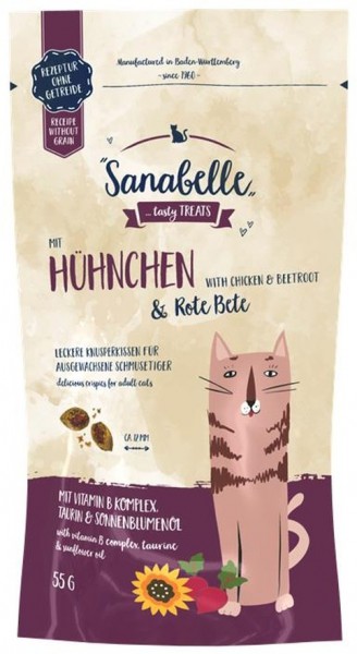 Sanabelle Knusperkissen Huhn & Rote Beete 55g