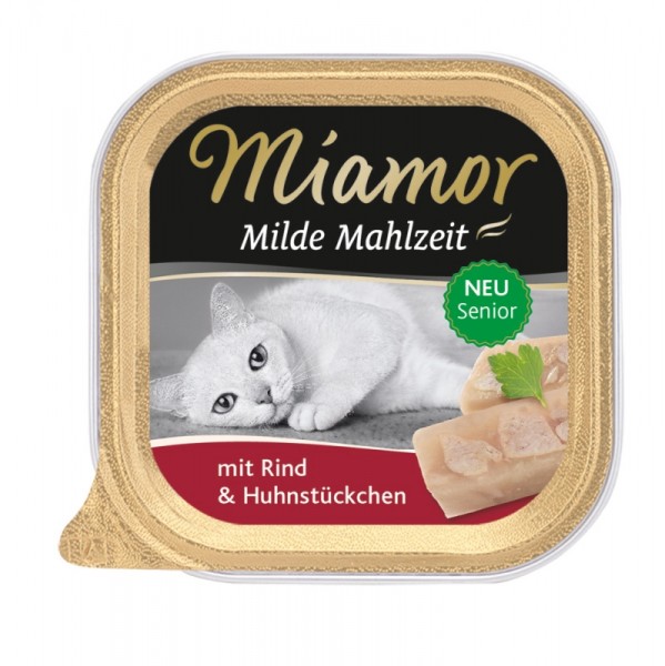 Miamor Milde Mahlzeit Senior Rind & Huhnstückchen 100g