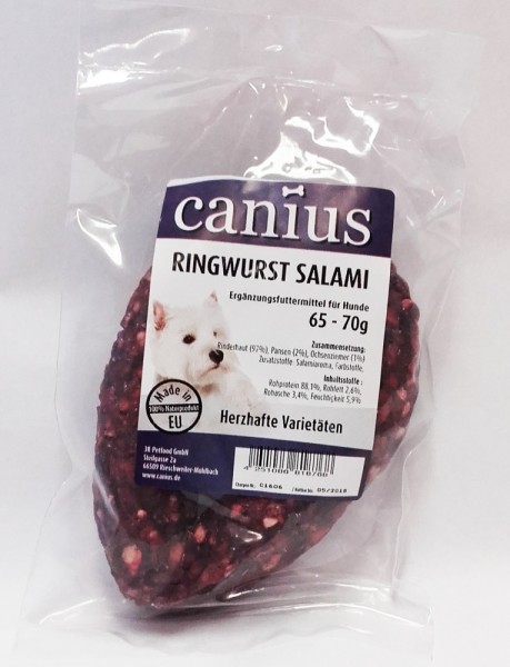Canius Ringwurst Salami Klein 65g 1St