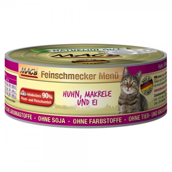 Macs Cat Huhn & Makrele 100g Dose
