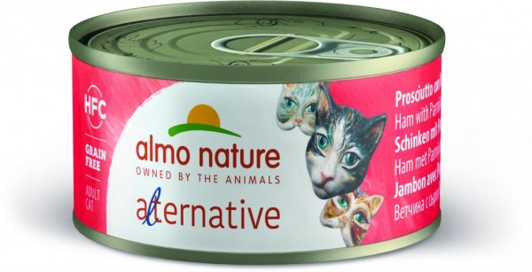 Almo Nature Katze Alternative - Schinken - 55g Dose