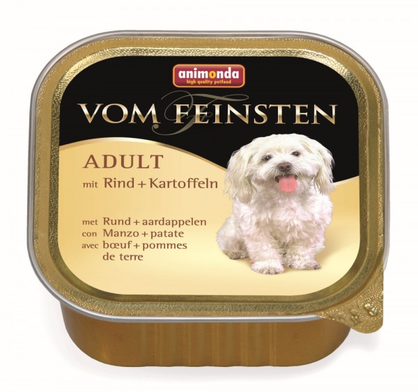 Animonda Vom Feinsten Dog - Schale Menü Adult Rind & Kartoffeln 150g