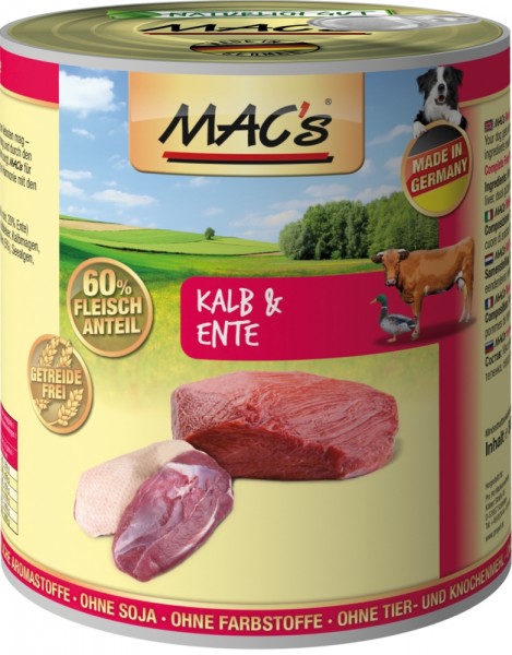 MACs Dog Kalb & Ente - 800g Dose