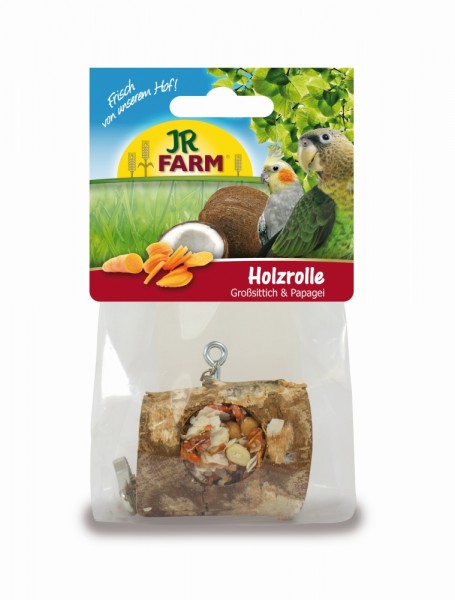 JR Farm Birds Play Holzrolle Großsittich & Papagei 150g