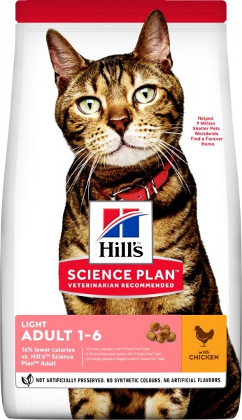 Hills Science Plan Katze Adult Light Huhn - 10 kg Sack