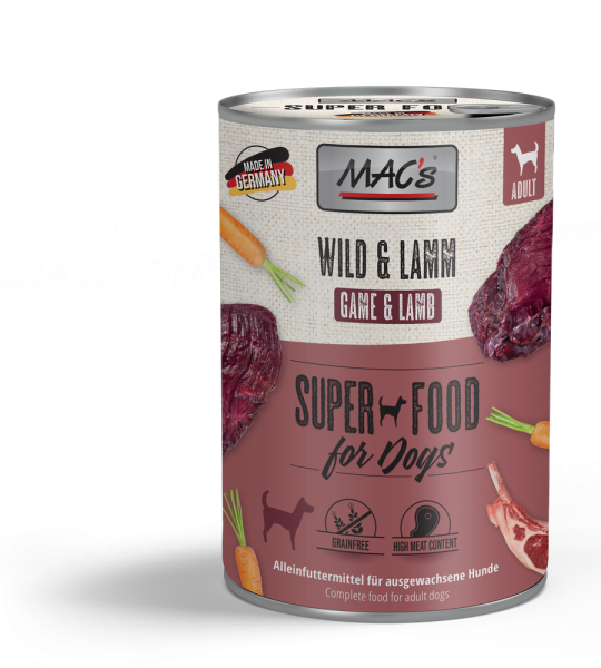 MACs DOG - Wild & Lamm 400g
