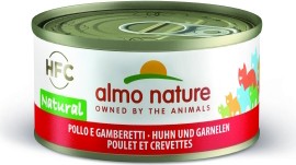 Almo Nature Katze Natural - Huhn & Garnelen - 70g Dose