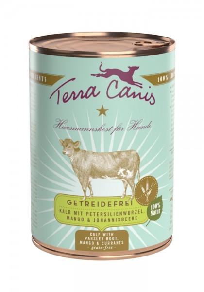 Terra Canis Hunde Nassfutter getreidefrei Kalb 40