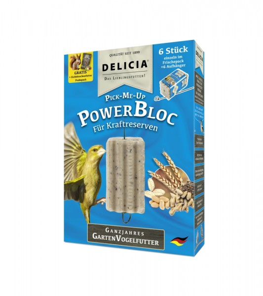 DELICIA Pick-Me-Up PowerBloc - Faltschachtel, 6 Stück