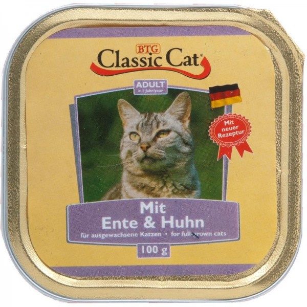 Classic Cat Schale Ente & Huhn 100g