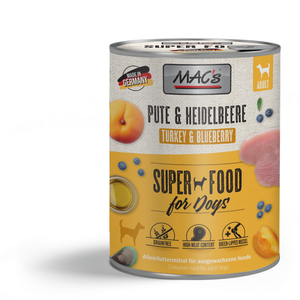 MACs DOG - Pute & Heidelbeeren 800g