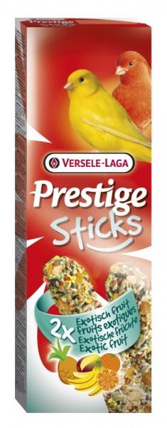 Versele-Laga Prestige Sticks Kanarien Exotische Früchte - 2 Stück - 60g Frischepack