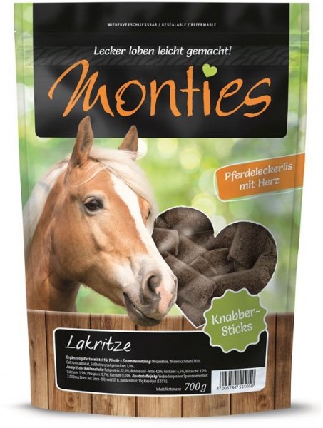 Allco Monties Lakritze Sticks - 700g Beutel