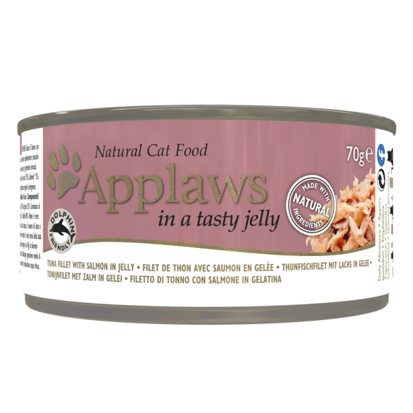 Applaws Cat Thunfischfilet & Lachs in Gelee 70g