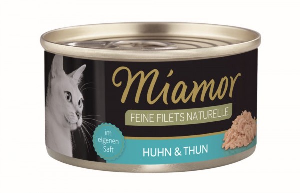 Miamor Feine Filets Naturelle Huhn & Thunfisch 80g