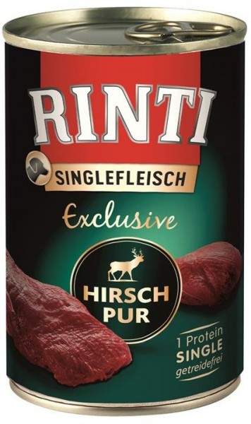 RINTI Singlefleisch Exclusive Hirsch Pur 400g