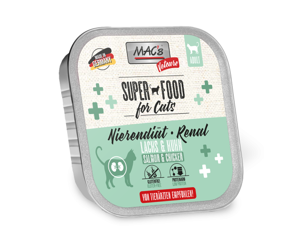 MACs CAT - Vetcare Lachs & Huhn Nierendiät 100g Schale