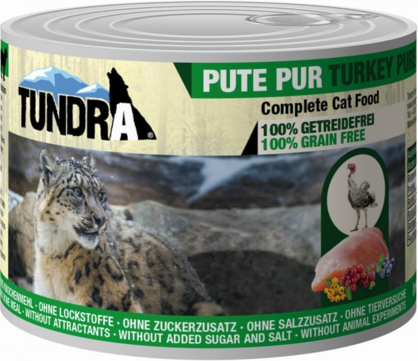 Tundra Cat Katzennassfutter Pute Pur - 200g Dose