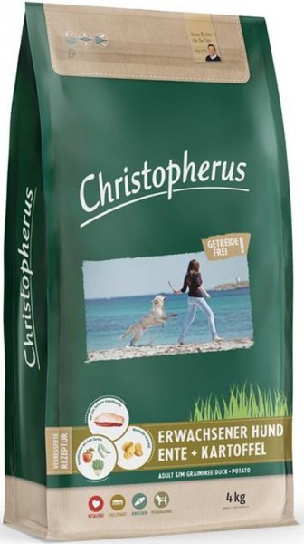 Allco Christopherus Erwachsener Hund Ente+Kartoffel - 4kg Beutel