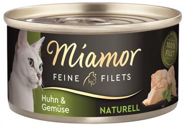 Miamor Feine Filets Naturell Huhn & Gemüse 80g