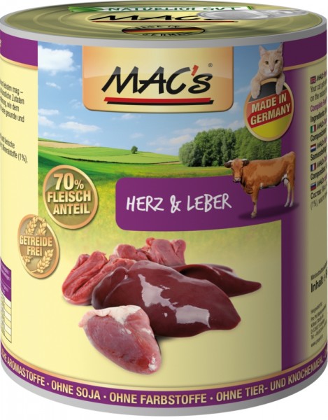 MACs Cat Herz & Leber- 800g Dose