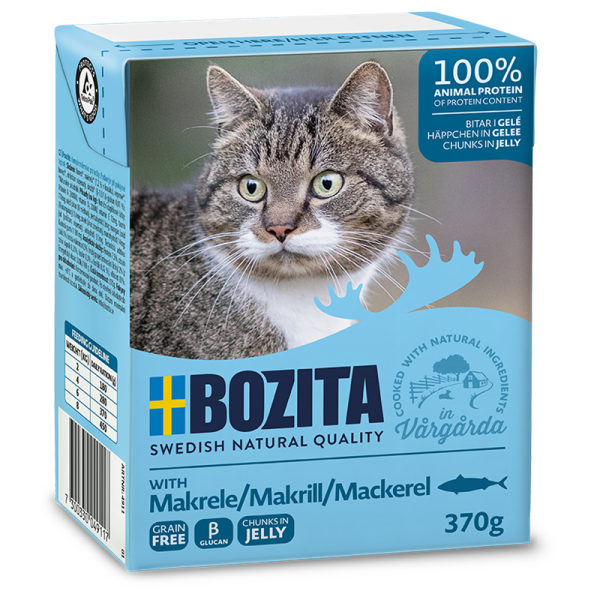 Bozita Feline Recart Häppchen in Gelee Makrele 370g Tetra Pak