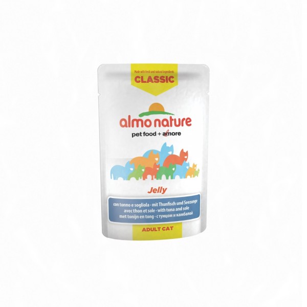 Almo Nature Katze Classic mit Thunfisch und Seezunge - 55g Frischebeutel