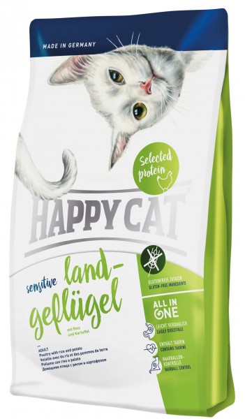 Happy Cat Sensitive Land-Geflügel 4 kg