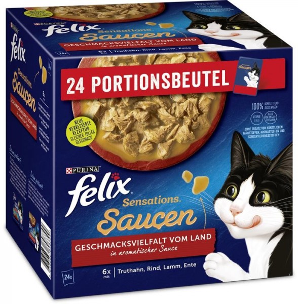 Felix Sensations Saucen Geschmacksvielfalt vom Land MP 24