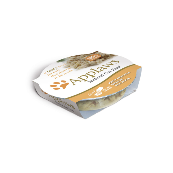 Applaws Cat Schale Saftiges Huhn & Ente 60g