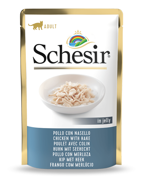 Schesir Cat - Huhn & Seehecht - 85g Frischebeutel