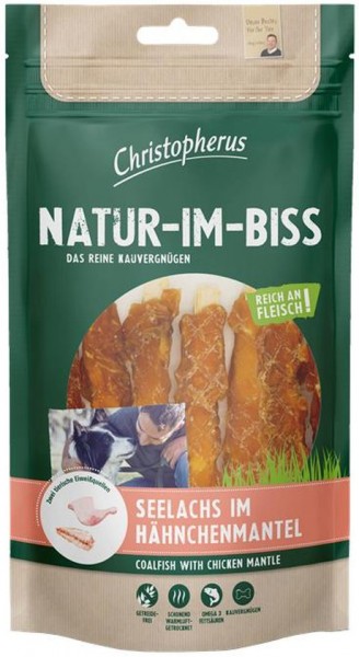 Allco Christopherus Natur-Im-Biss Seelachs im Hähnchenmantel - 70g Frischebeutel