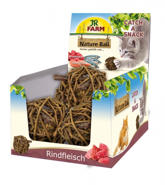 JR Farm Cat Nature-Ball Rindfleisch 15 g