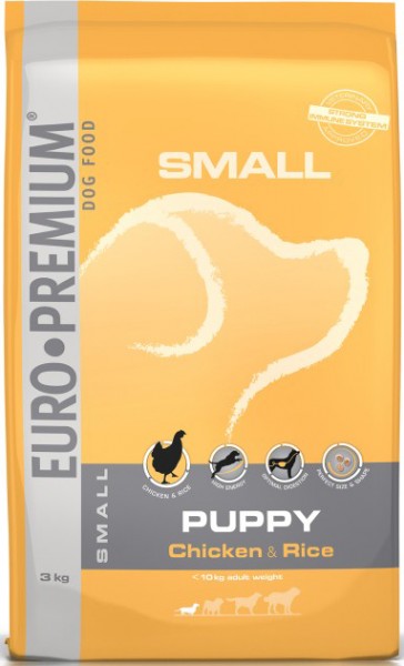 Euro-Premium Small Puppy Chicken & Rice 3kg