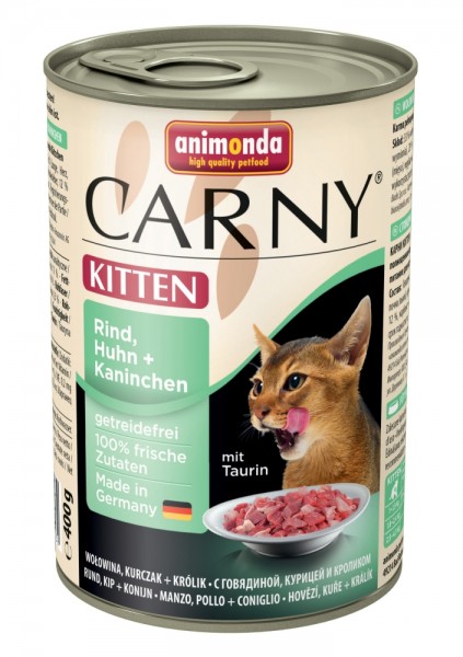 *** Animonda Carny Kitten Rind & Huhn & Kaninchen - 400g Dose [*** AUSLAUFARTIKEL]