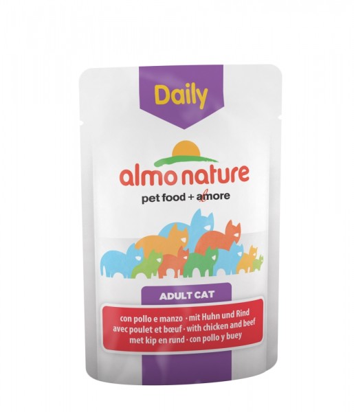 Almo Nature Daily Menu Huhn & Rind - 70g Frischebeutel